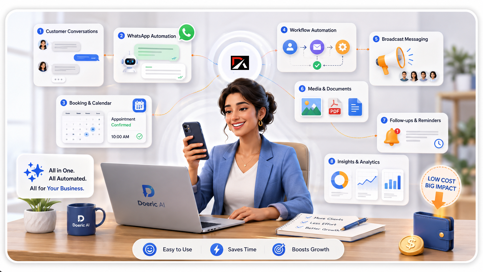 What Doeric AI helps with